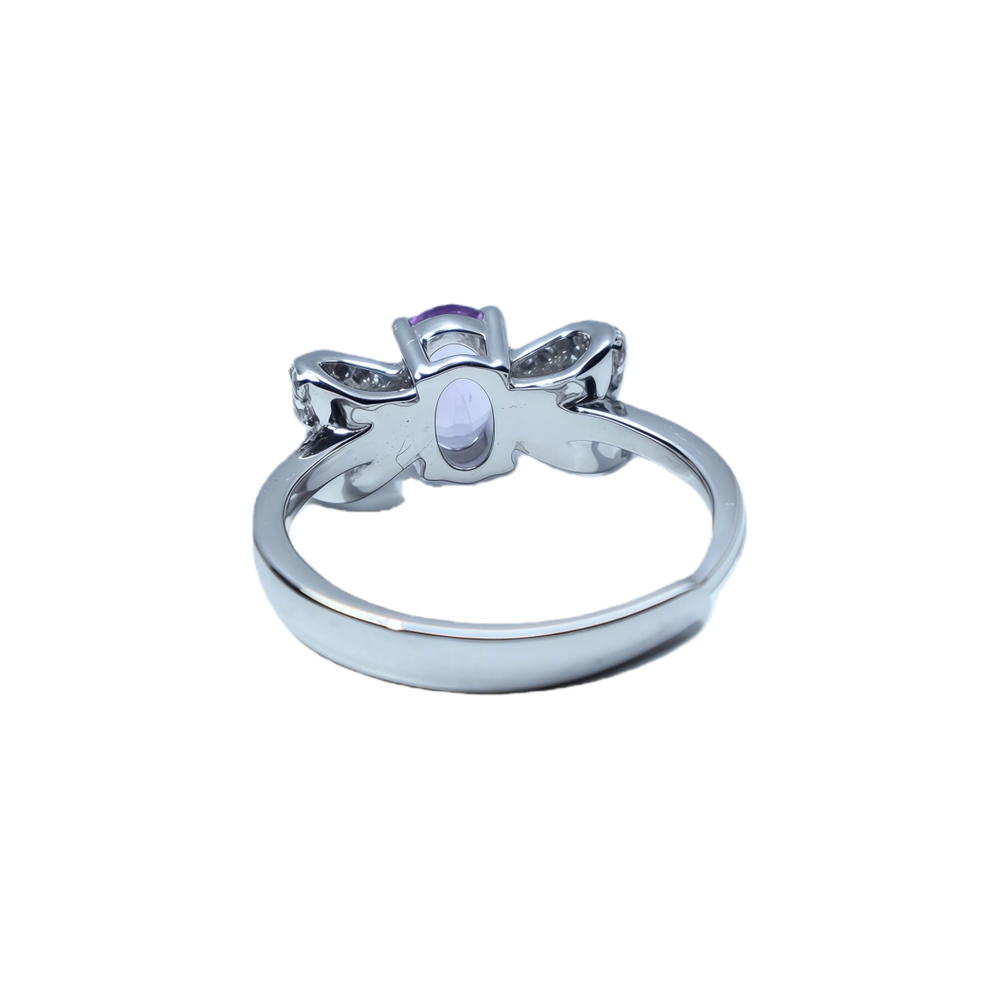 Bow Amethyst Women's Ring