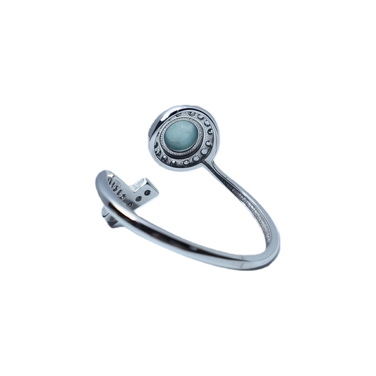 Natural ruby minimalist ring worn on hand 925 silver supplier