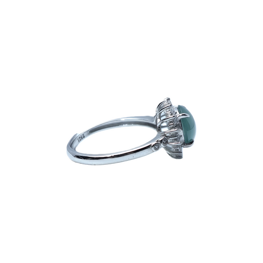 Natural ruby ring worn on hand 925 silver supplier