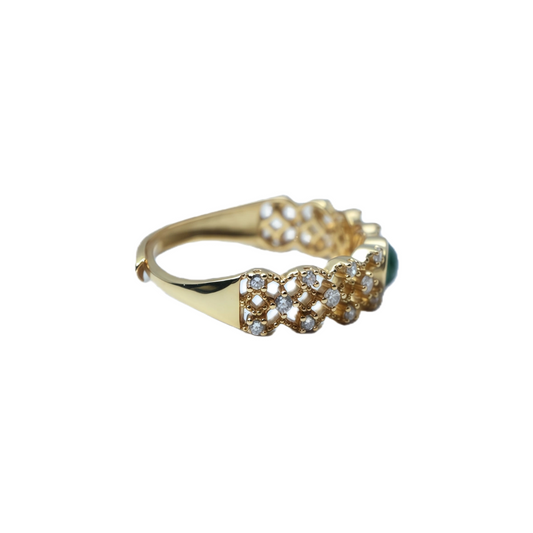 Jadeite ring worn on hand 925 silver supplier