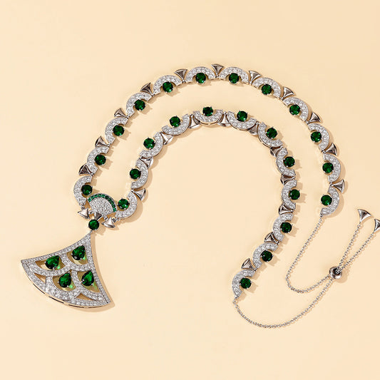 Products Fan Necklace Fan Necklace - 18K Gold Plated | Bo Cheng Jewelry