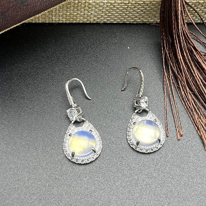 Green Chalcedony Earrings