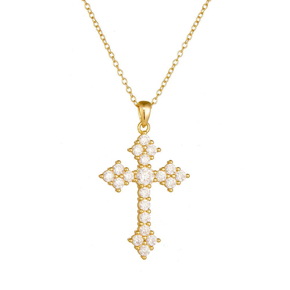 European and American Cross-border Pendant Sterling Silver Necklace Women's Personalized Hip-hop Ret