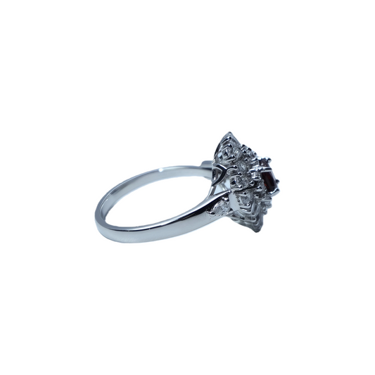 Wholesale Quadrilateral Luxury Garnet Ring