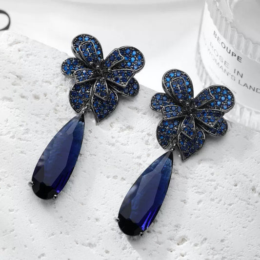 #031 Color Zircon Crystal Best-seller Earrings - 18K Gold Plated | Bo Cheng Jewelry