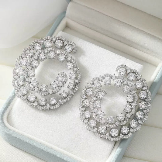 #059 Luxury Zircon Trendy Ear Accessories - 18K Gold Plated | Bo Cheng Jewelry