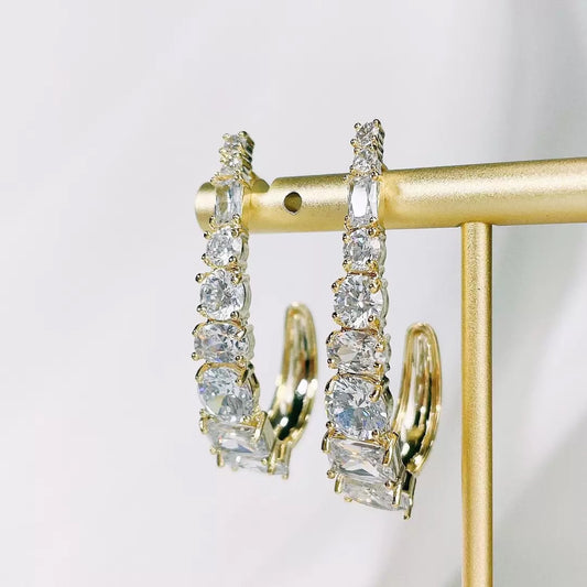 #099 Hot Sparkling Ear Accessories - 18K Gold Plated | Bo Cheng Jewelry
