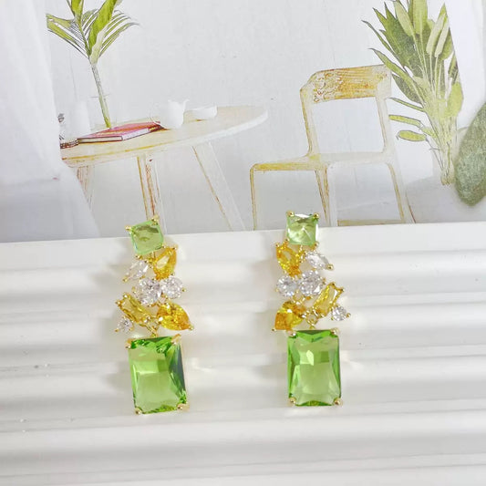 #124 New Luxury Stud Earrings - 18K Gold Plated | Bo Cheng Jewelry