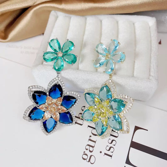 #126 Classic Cubic Zirconia Recommended Earrings - 18K Gold Plated | Bo Cheng Jewelry