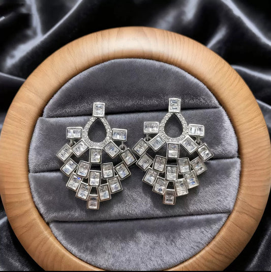 #144 Minimalist Zircon Trendy Earrings - 18K Gold Plated | Bo Cheng Jewelry