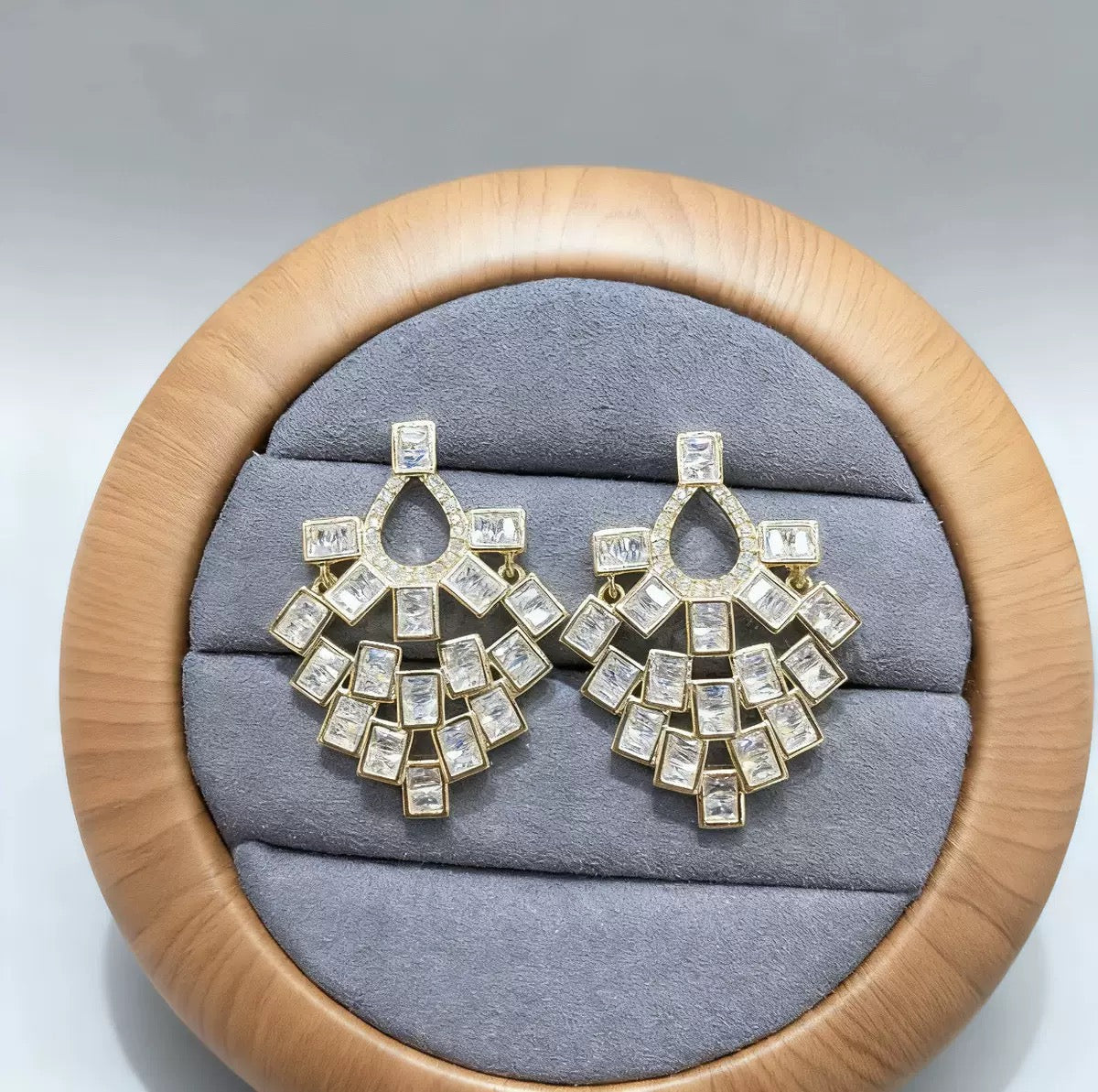 #144 Minimalist Zircon Trendy Earrings - 18K Gold Plated | Bo Cheng Jewelry