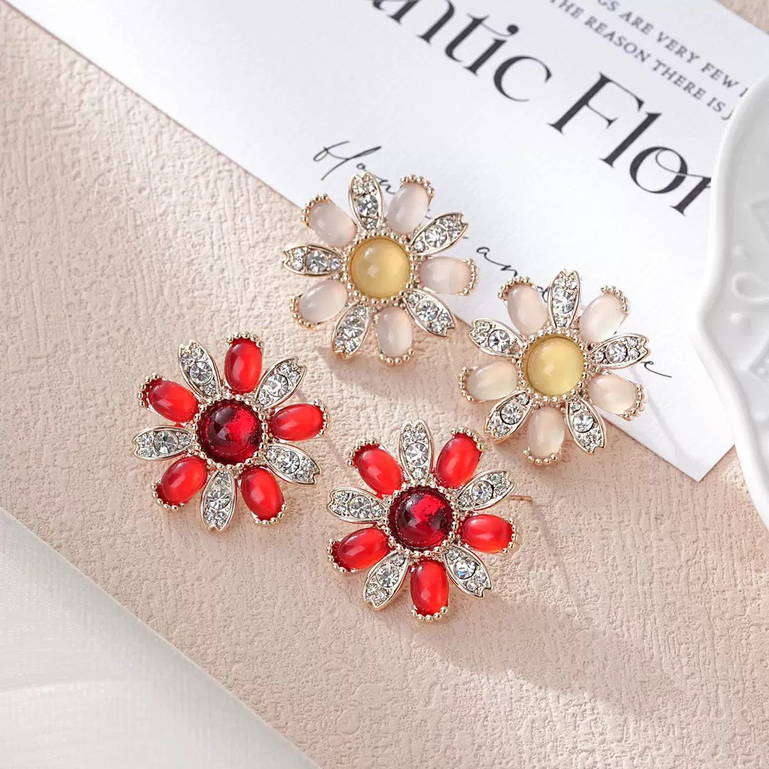 #170 Color Zircon Cubic Zirconia Best-seller Stud Earrings - 18K Gold Plated | Bo Cheng Jewelry