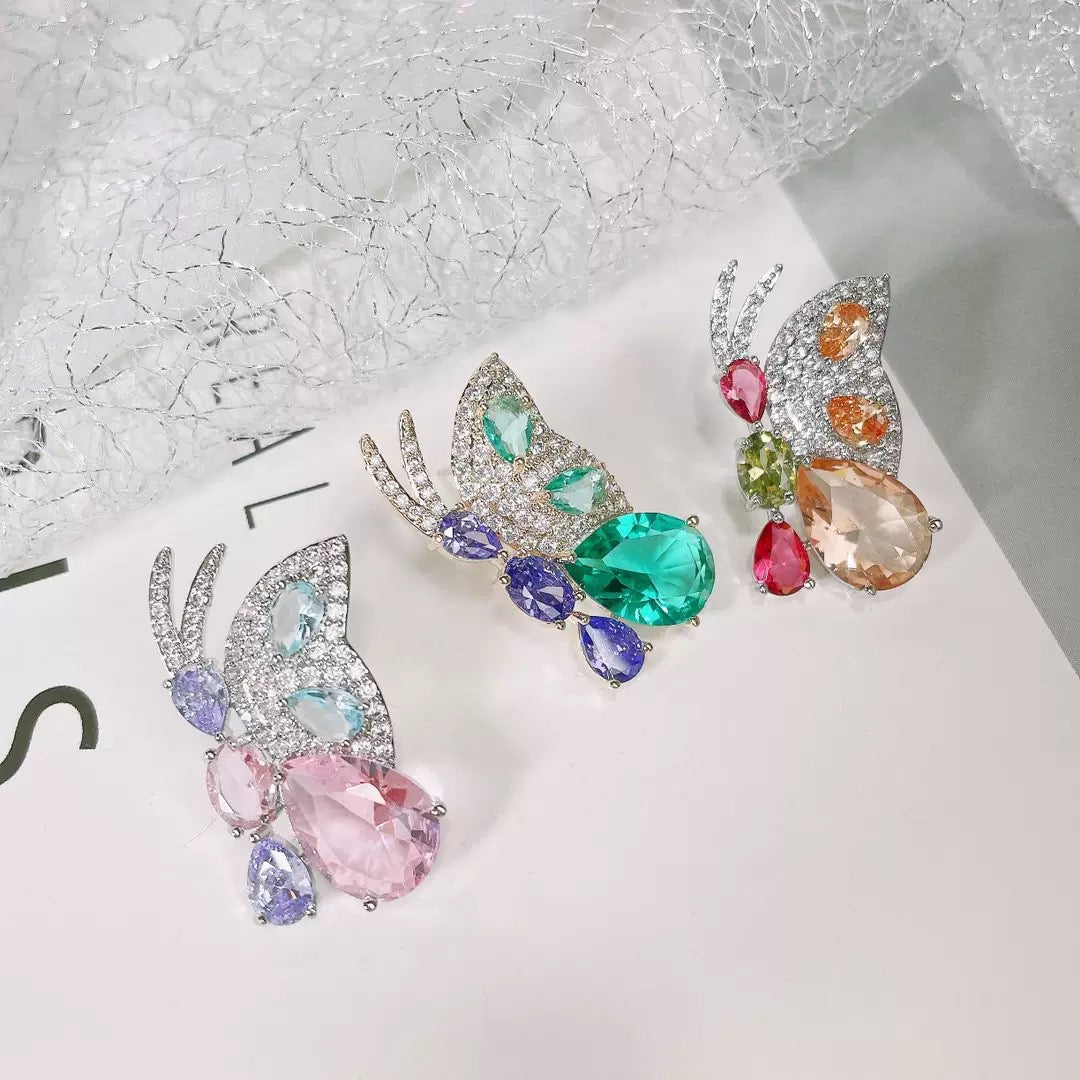 #187 Micro-set Simulated Diamond Popular Earrings wholesale - 18K Gold Plated | Bo Cheng Jewelry