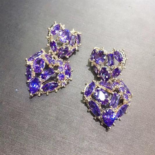 #190 Exquisite Cubic Zirconia New Stud Earrings wholesale - 18K Gold Plated | Bo Cheng Jewelry