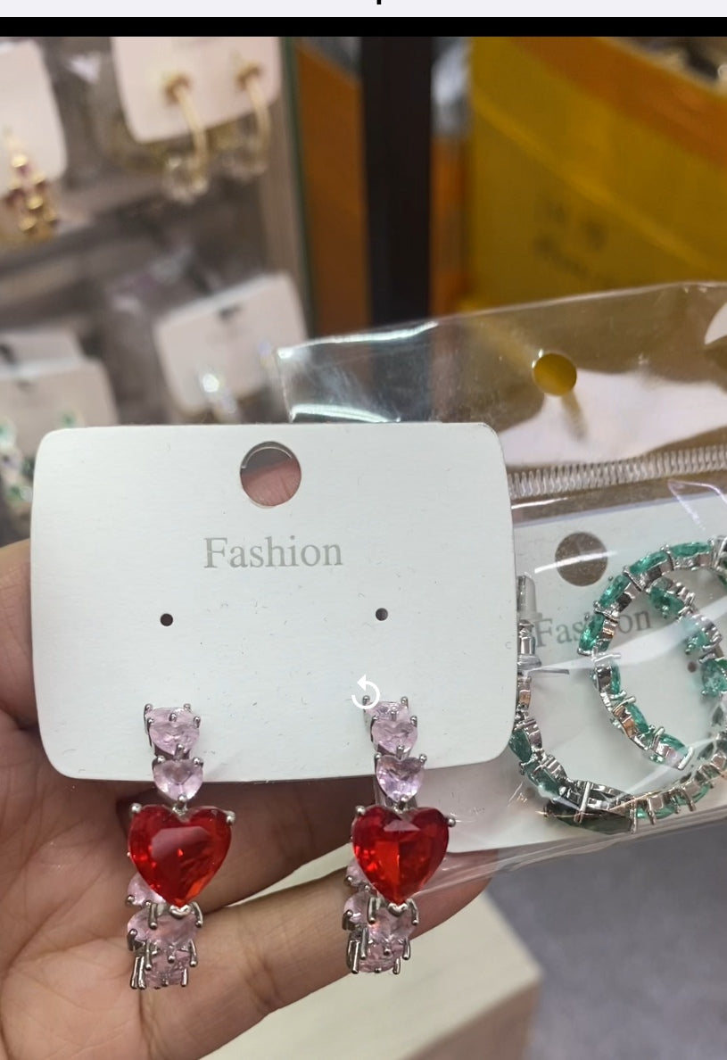 New minimalist CZ drop earrings 18K gold plated wholesale