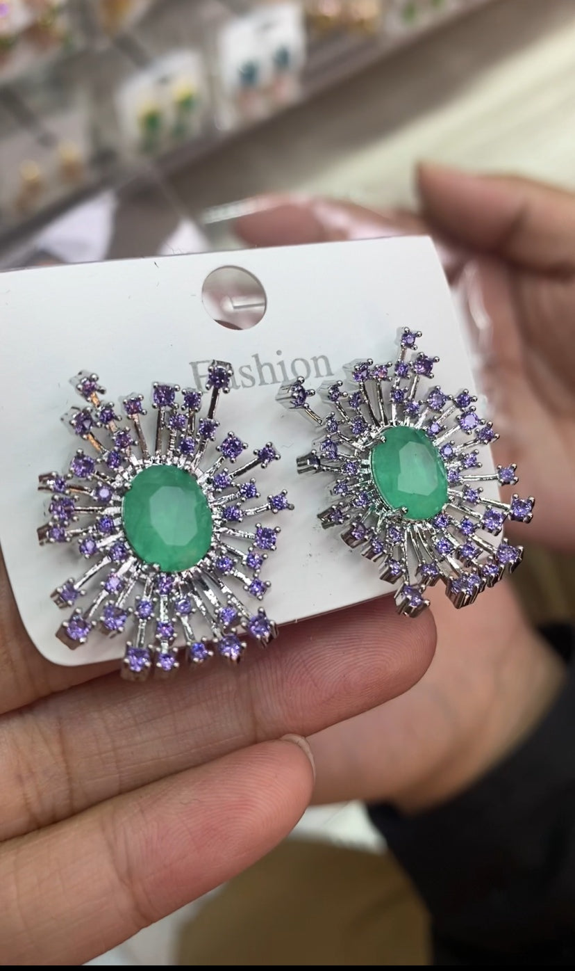 Hot fashion CZ ear accessories 18K gold plated wholesale