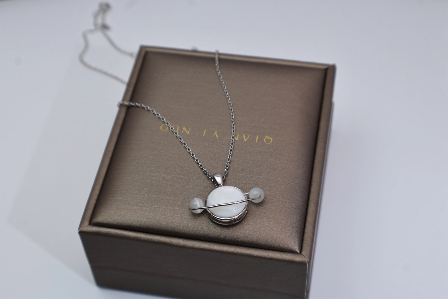 Planet Moonstone Necklace