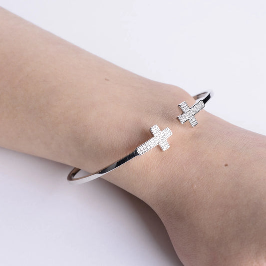 Wholesale Open Double Ten Bangle