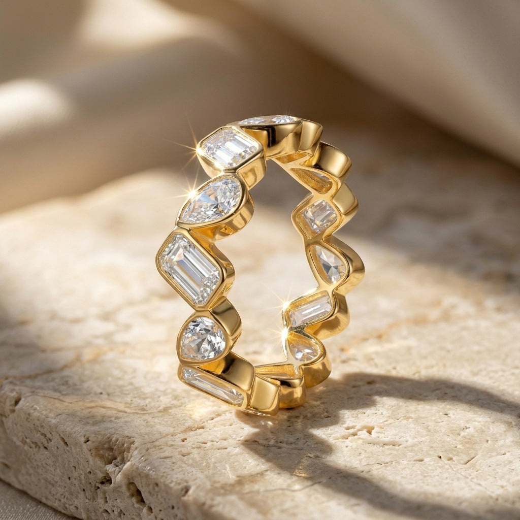 925 Silver Creative Fashion Ring | Moissanite or CZ