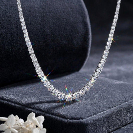 925 Silver Fashion Hip-Hop Necklace | Moissanite or CZ | Wholesale