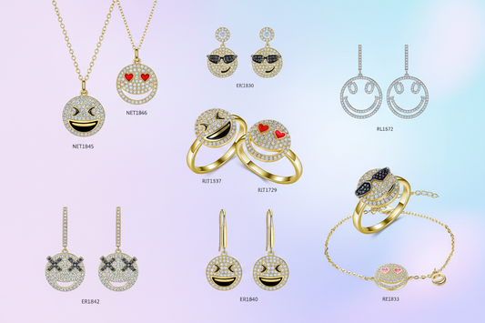 Emoji Series — Pavé CZ Gold Plated OEM Catalog | Full Collection