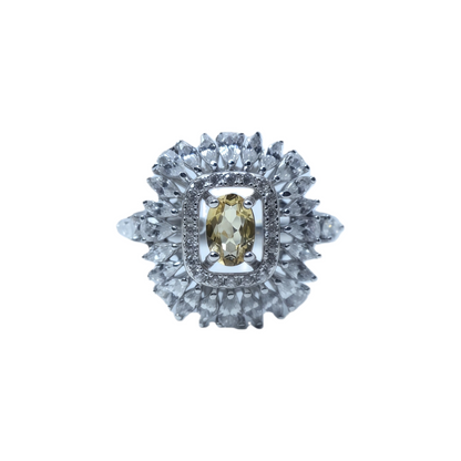 Square Luxury Garnet Ring