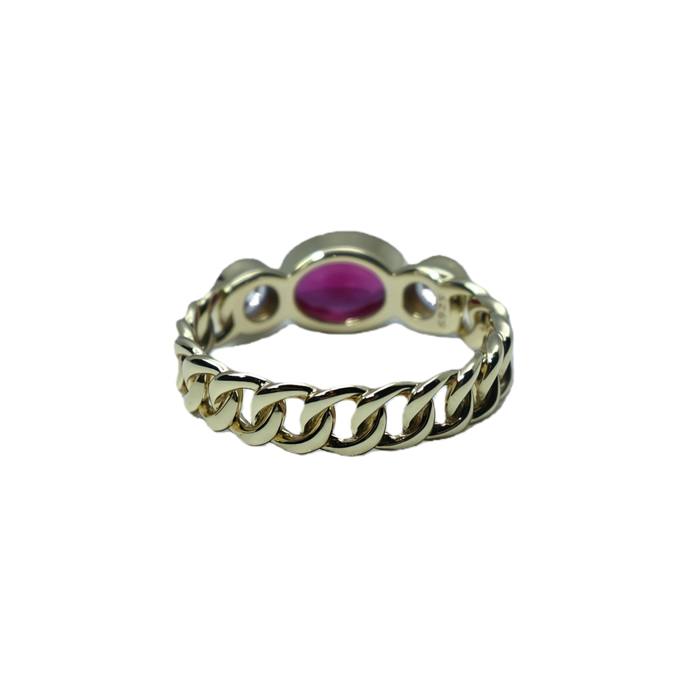 Oval Emerald Ring 925 Silver Gold Plated Wholesale View 7