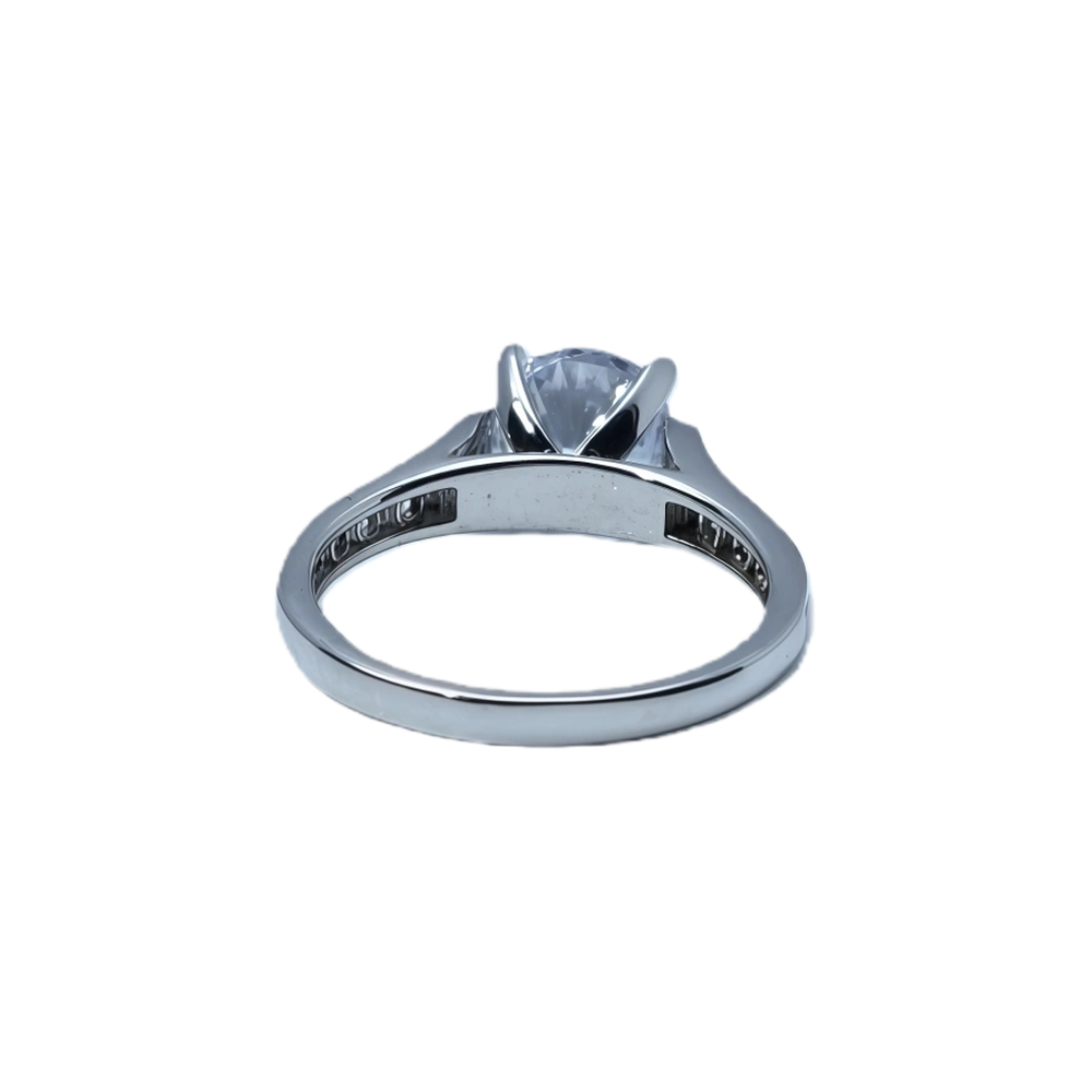 Square White Diamond Ring