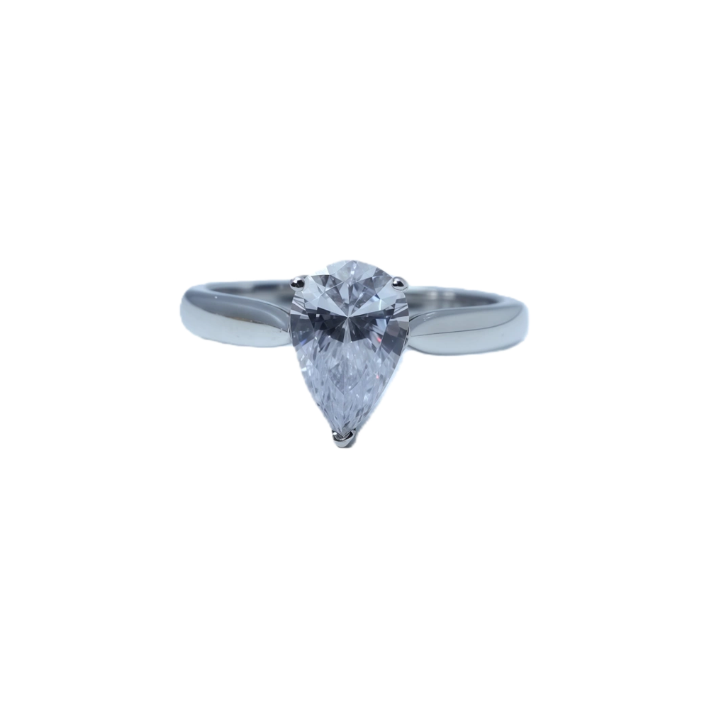 Wholesale TeardropShaped White Diamond Ring