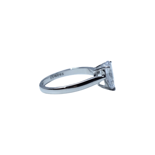 Wholesale TeardropShaped White Diamond Ring
