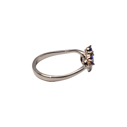 Purple CZ Copper Ring
