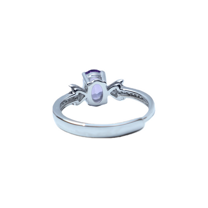 Simple Amethyst Women's Ring