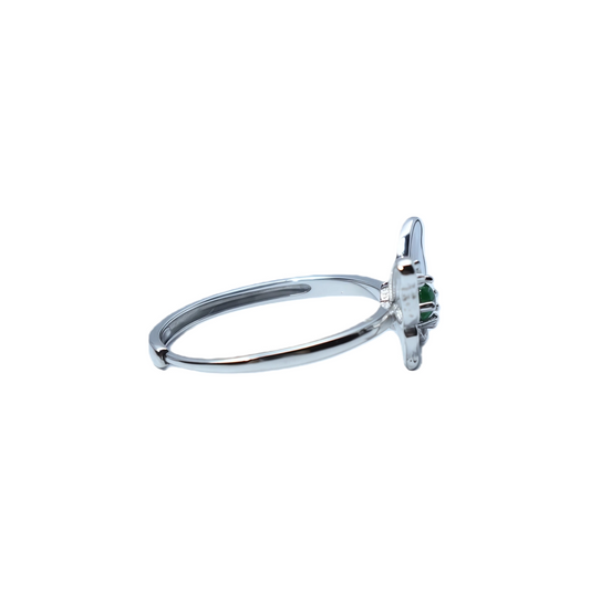 Wholesale Butterfly-Shaped Jadeite Ring