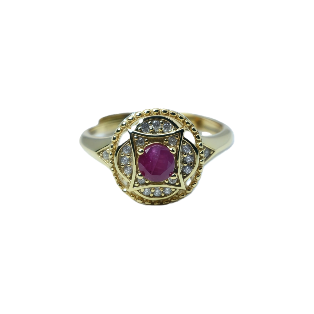 Natural Unheated Ruby Ring