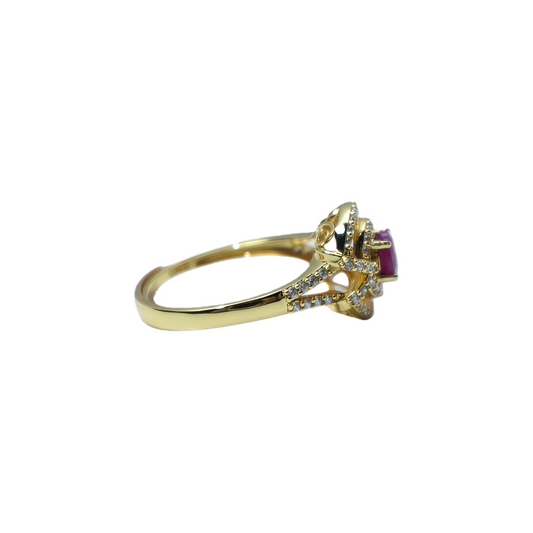 Ruby band ring worn on hand 925 silver supplier