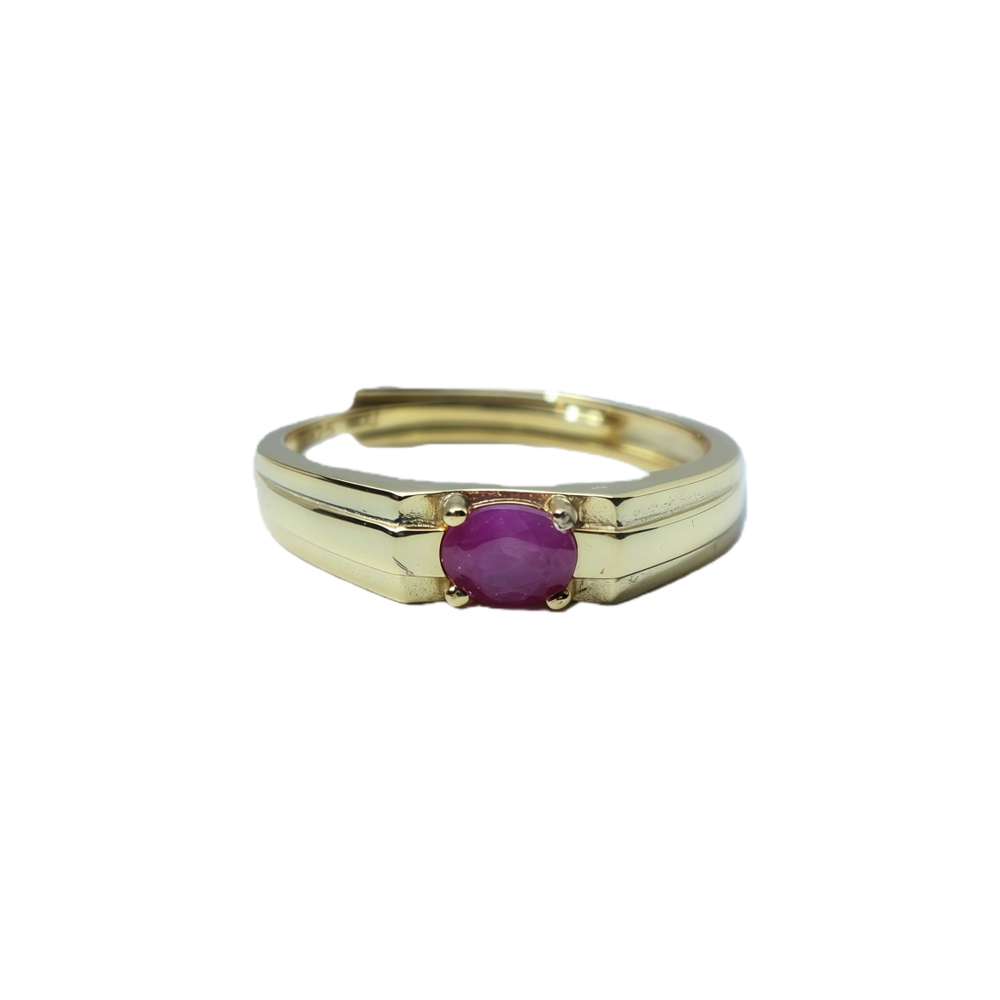 Natural unheated ruby teardrop ring in 925 sterling silver wholesale