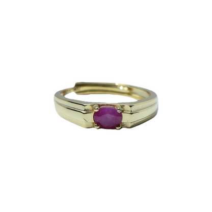 Natural unheated ruby teardrop ring in 925 sterling silver wholesale