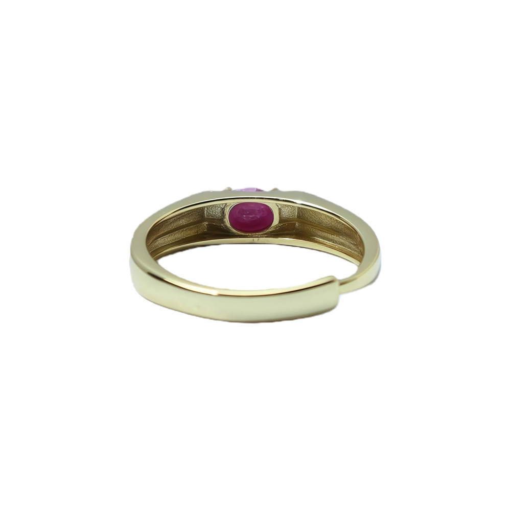 Unheated ruby teardrop ring stone detail 925 silver manufacturer
