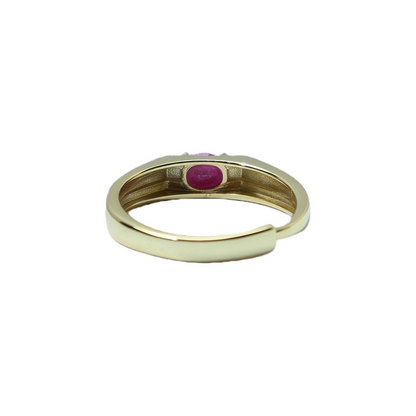 Unheated ruby teardrop ring stone detail 925 silver manufacturer
