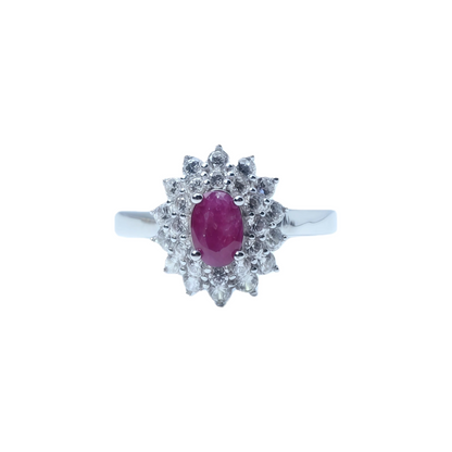 Princess Dior Natural Unheated Ruby Ring