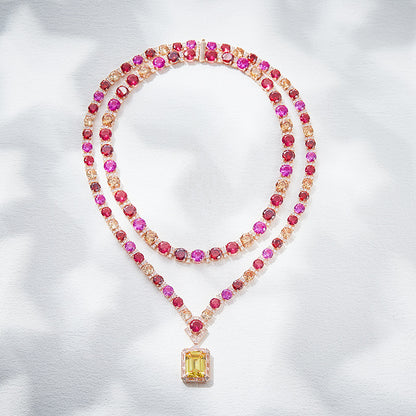 Wholesale Colorful Color Necklace Gold