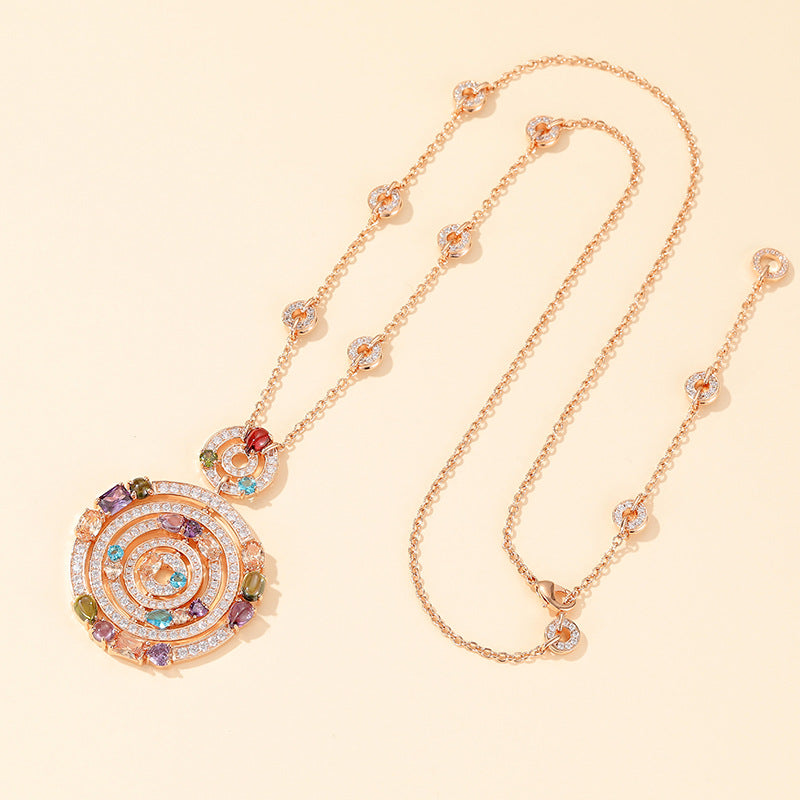 large color Necklace - 18K Gold Plated | Bo Cheng Jewelry