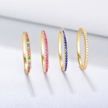 Wholesale 925 Sterling Silver Zircon Ring Ins Style