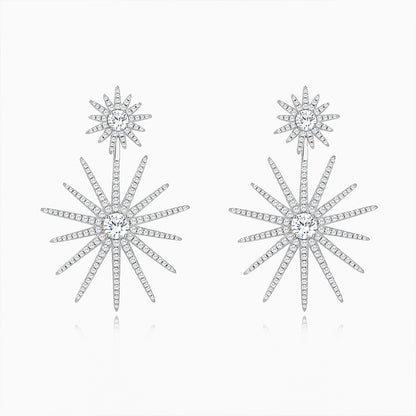 European and American S925 Sterling Silver Moissanite Baroqu | 925 Silver Moissanite Earrings | CZ Options | Wholesale