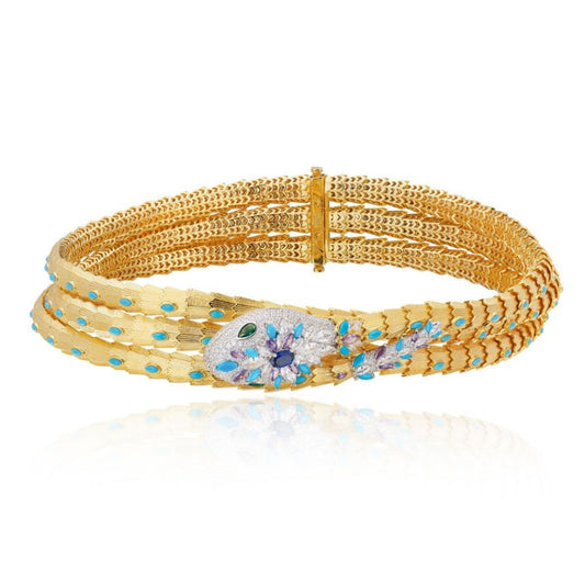 Three-layer Star Snake Necklace - 18K Gold Plated | Bo Cheng Jewelry