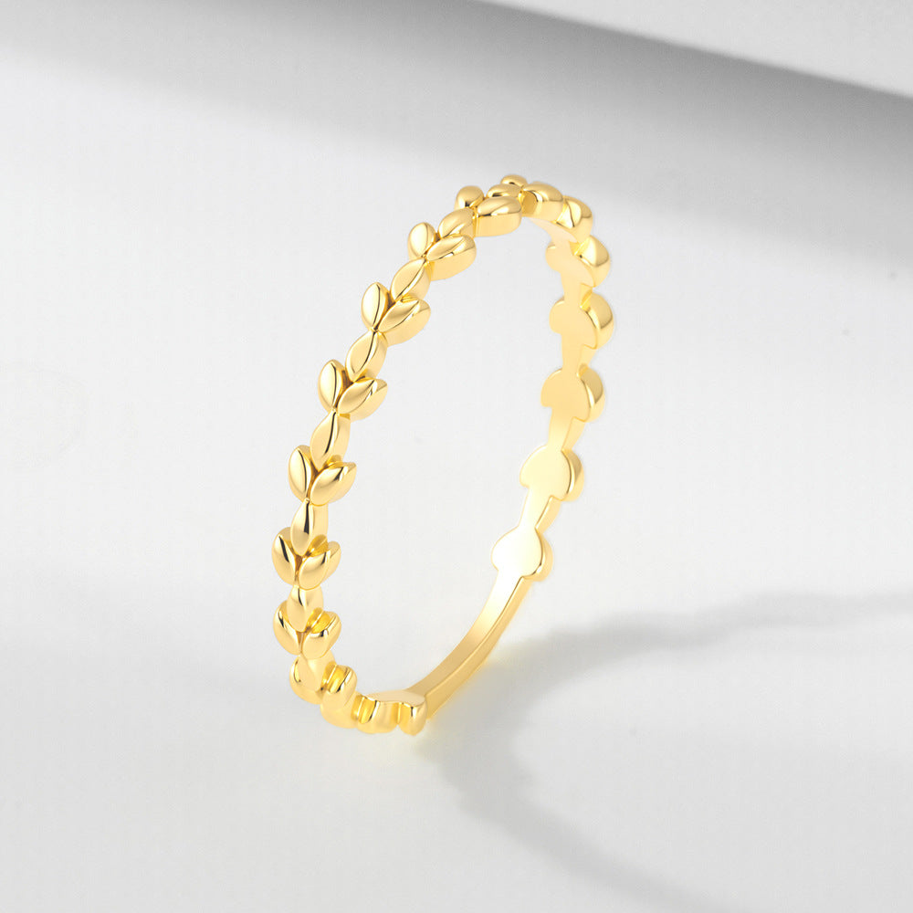 Wholesale 925 Sterling Silver Zircon Ring Ins Style Niche Design
