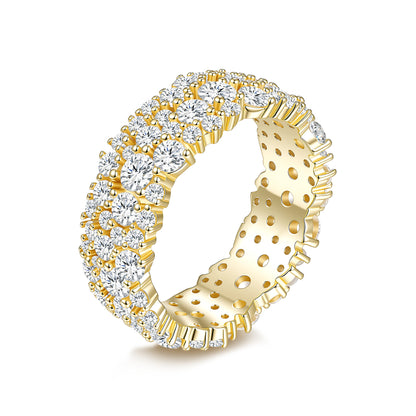 925 Silver Instagram Irregular Moissanite Ring | Moissanite or CZ