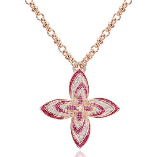 old flower Necklace - 18K Gold Plated | Bo Cheng Jewelry