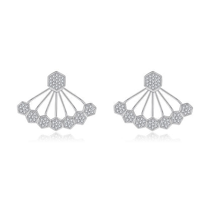 European and American Hot-Selling 925 Silver Earrings, Trend | 925 Silver Moissanite Earrings | CZ Options | Wholesale