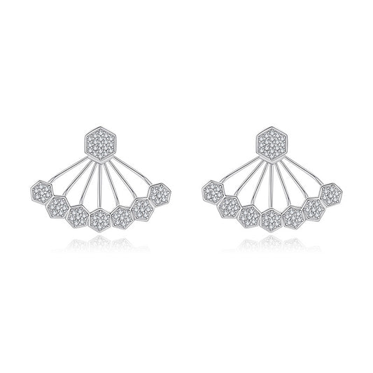 European and American Hot-Selling 925 Silver Earrings, Trend | 925 Silver Moissanite Earrings | CZ Options | Wholesale